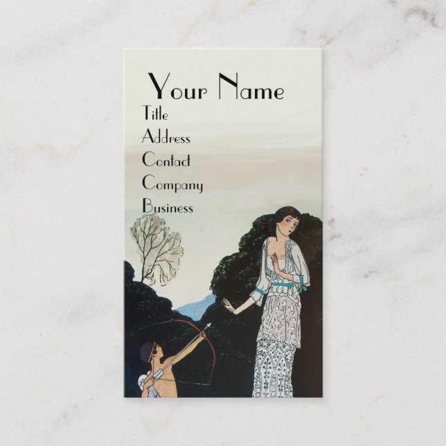 TARJETA DE VISITA BELLEZA Y CUPIDA - ARTISTA DE LA MAQUILLA DE DISEÑ (Anverso)