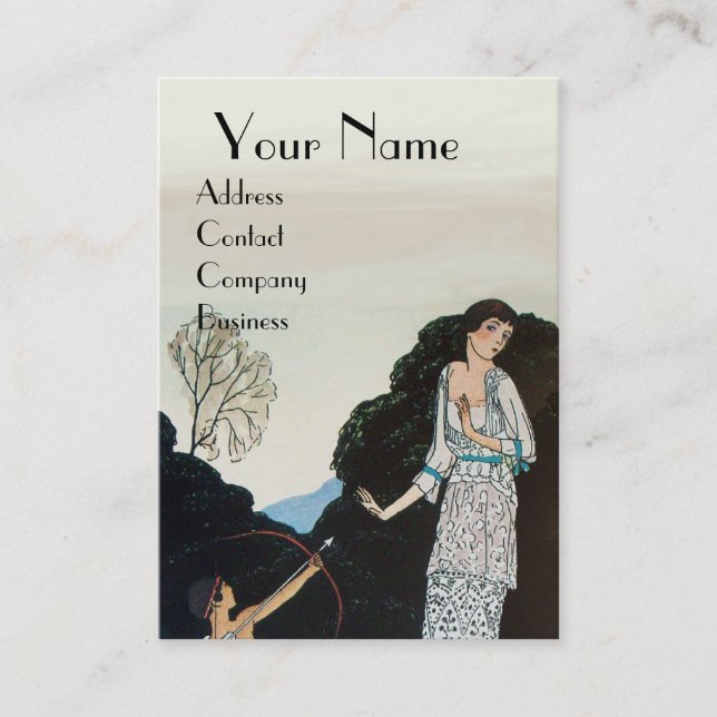 TARJETA DE VISITA BELLEZA Y CUPIDA - ARTISTA DE LA MAQUILLA DE DISEÑ (Anverso)