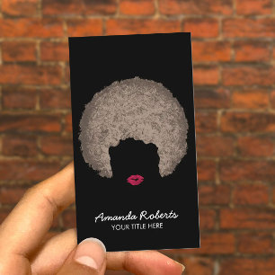 Tarjeta De Visita Belleza y estilo afro moderno estilo
