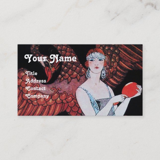 TARJETA DE VISITA BELLEZA Y FOENIX,DISEÑADOR DE MODA ARTISTA (Anverso)