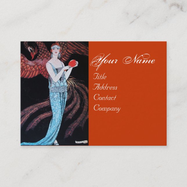 TARJETA DE VISITA BELLEZA Y FOENIX,DISEÑADOR DE MODA ARTISTA (Anverso)