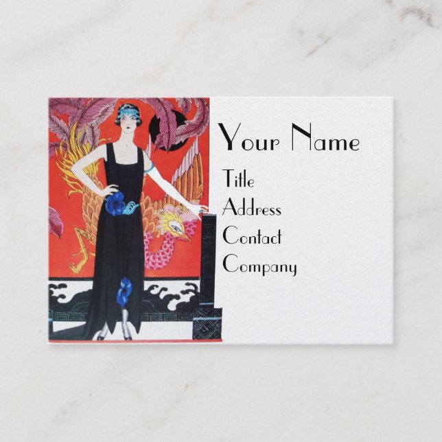 TARJETA DE VISITA BELLEZA Y FOENIX,DISEÑADOR DE MODA ARTISTA (Anverso)