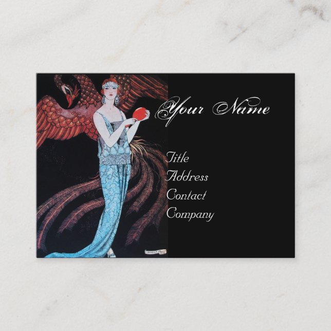 TARJETA DE VISITA BELLEZA Y FOENIX,DISEÑADOR DE MODA ARTISTA (Anverso)
