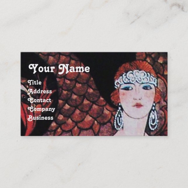 TARJETA DE VISITA BELLEZA Y FOENIX,DISEÑADOR DE MODA ARTISTA (Anverso)