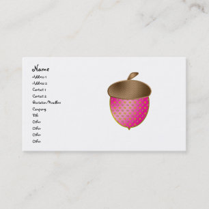 Tarjeta De Visita Bellota rosada