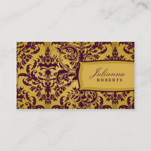 Tarjeta De Visita berenjena 311-Julianna y damasco de la mostaza