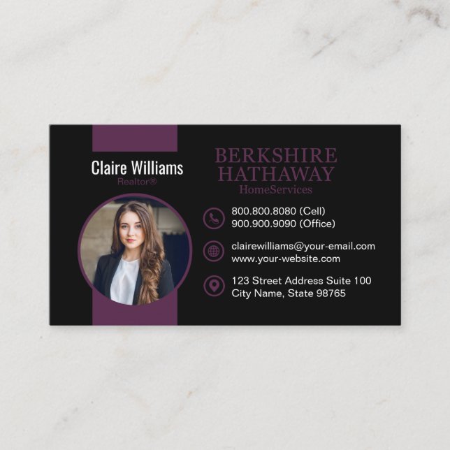 Tarjeta De Visita Berkshire Awesome Business Card (Anverso)