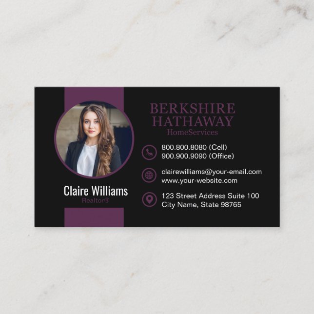 Tarjeta De Visita Berkshire Awesome Business Card (Anverso)