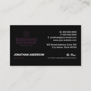 Tarjeta De Visita Berkshite Hathaway Business Card