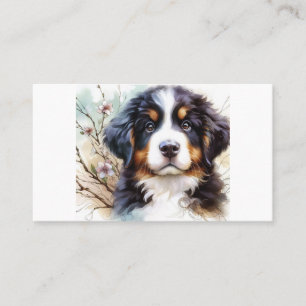 Tarjeta De Visita Bernese Mountain Dog AI Puppy