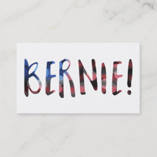 Tarjeta De Visita bernie sanders bokeh