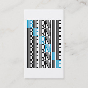 Tarjeta De Visita BERNIE sanders textual