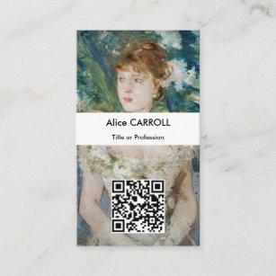 Tarjeta De Visita Berthe Morisot - Joven Chica en Ball Gown - Código
