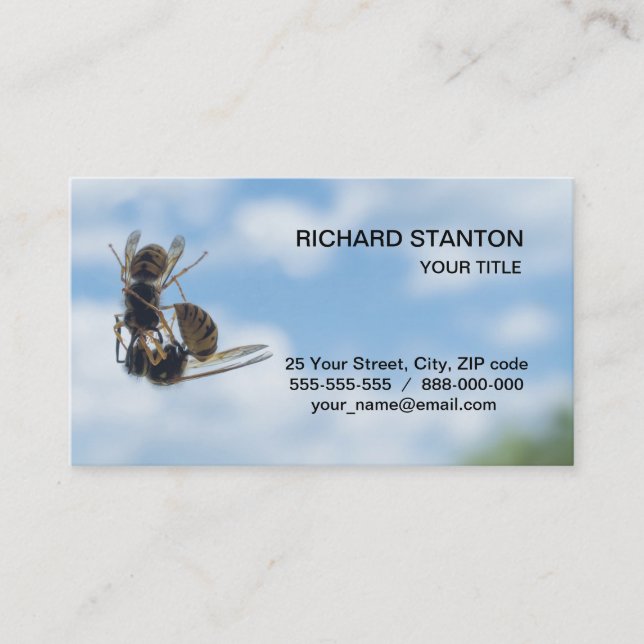 Tarjeta De Visita Besando avispas (Anverso)