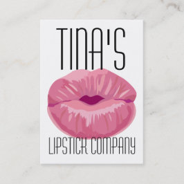 Tarjeta De Visita Besando Labios
