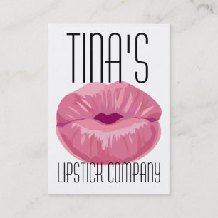 Tarjeta De Visita Besando Labios