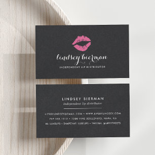 Tarjeta De Visita Beso brillante   Distribuidor De Productos Lip