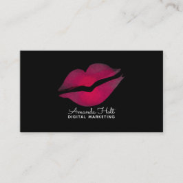 Tarjeta De Visita Beso de la acuarela