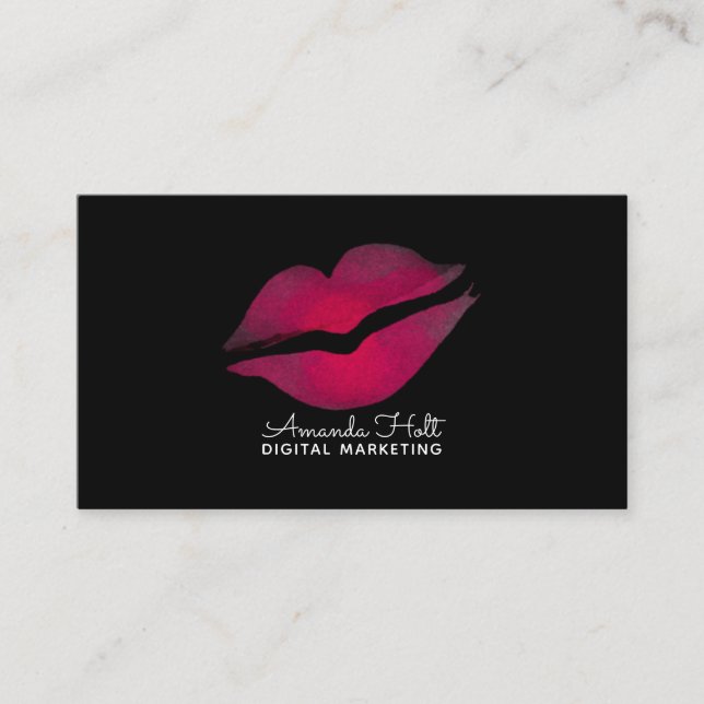 Tarjeta De Visita Beso de la acuarela (Anverso)