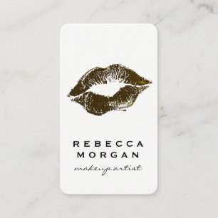 Tarjeta De Visita Beso de Labial Chic