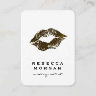 Tarjeta De Visita Beso de Labial Chic
