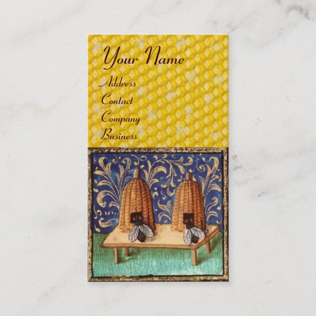 TARJETA DE VISITA BESO DE MIEL, MANTENIMIENTO DE AGUA, APERITIVO (Anverso)