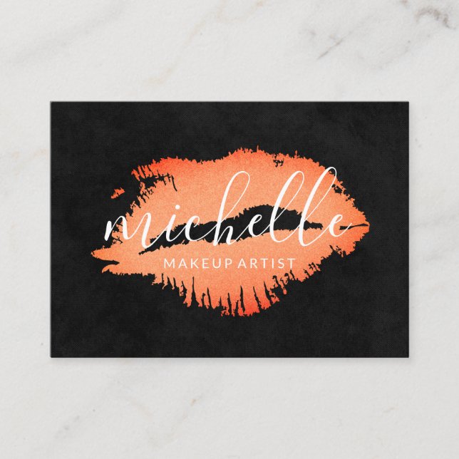 Tarjeta De Visita Beso expresivo (Anverso)