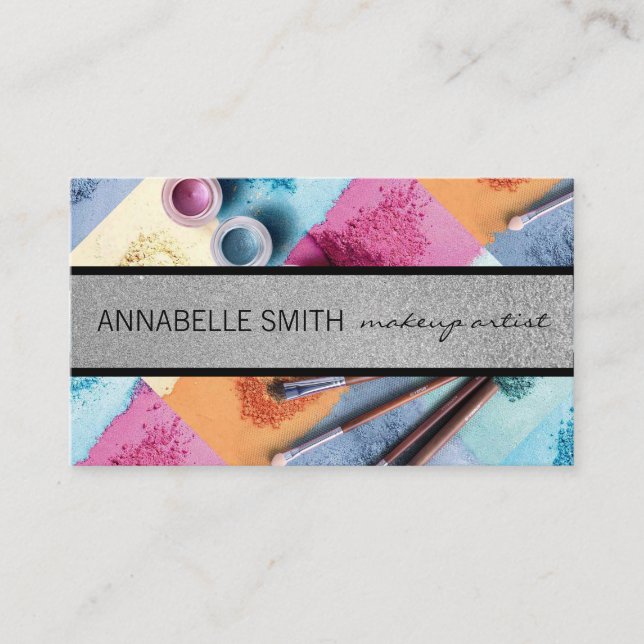 Tarjeta De Visita Besos / Artista de maquillaje / Hair MUA (Anverso)