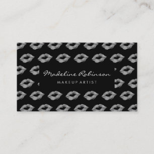 Tarjeta De Visita Besos Glamour Glitter