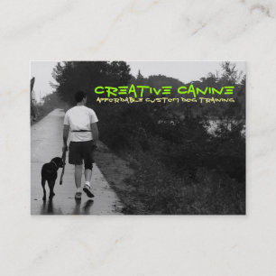 Tarjeta De Visita "BestnFriends canino creativo en un paseo "