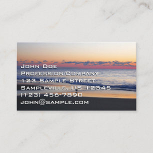 Tarjeta De Visita Bethany Beach Sunrise I