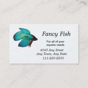 Tarjeta de visita Betta Fish Fish o Aquarium