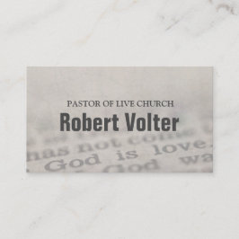 Tarjeta de visita Bible-Cristiana-Religiosa