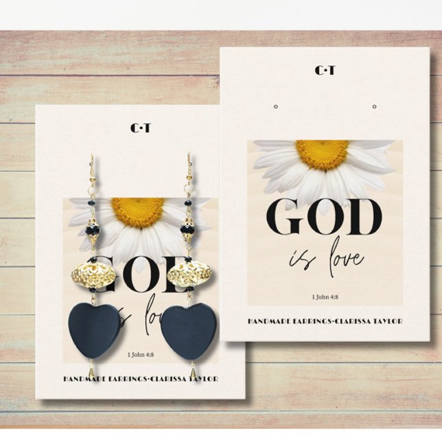 Tarjeta De Visita Bible Verse Earring Display Holder Card (Subido por el creador)