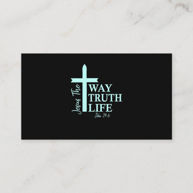 Tarjeta De Visita Biblia cristiana contra John (Anverso)
