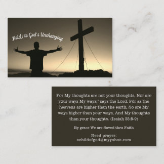 Tarjeta De Visita Biblia Inspiradora cristiana religiosa