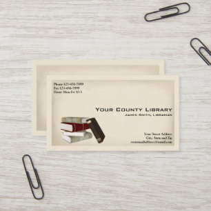 Tarjeta de visita Biblioteca Bibliotecaria