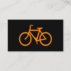 Tarjeta De Visita Bici naranja