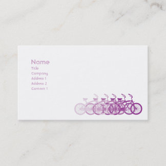 Tarjeta De Visita Bici púrpura - obra clásica