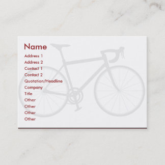 Tarjeta De Visita Bici - rechoncha