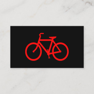 Tarjeta De Visita Bici Roja