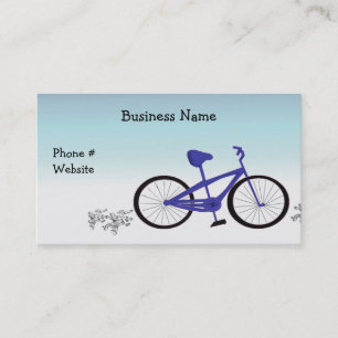 Tarjeta De Visita Bicicleta azul