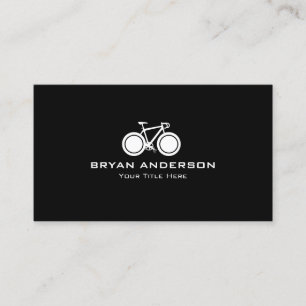 Tarjeta De Visita Bicicleta blanca de la calle