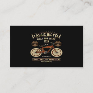 Tarjeta De Visita Bicicleta clásica