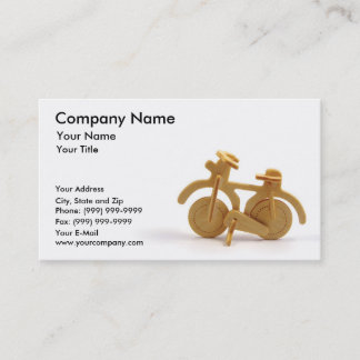 Tarjeta De Visita Bicicleta de madera