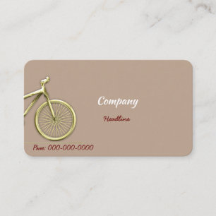 Tarjeta De Visita Bicicleta de oro