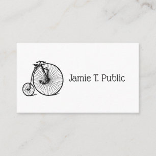 Tarjeta De Visita Bicicleta de velocípedo vintage Penny Farthing