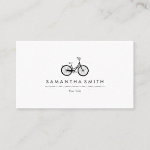 Tarjeta De Visita Bicicleta del vintage