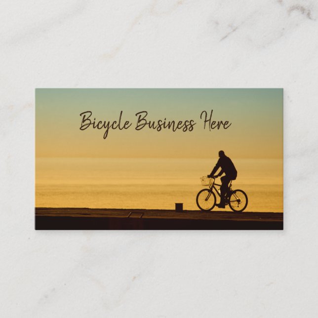 Tarjeta De Visita Bicicleta en verano (Anverso)