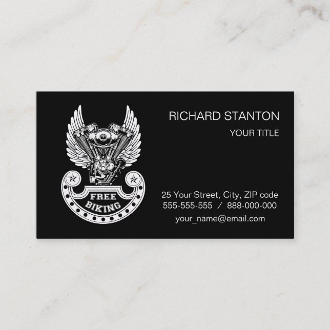 Tarjeta De Visita Bicicleta gratis (Anverso)